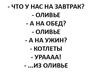 Праздничное меню на праздники