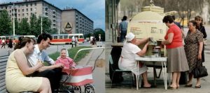 На улицах советских городов, СССР, квас в бочках